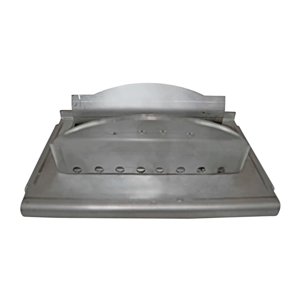 Burn pot without incorperated bottom grate, shallow model. In steel, for Zibro / Qlima pellet stove.